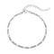 L'or 18K savoureux a plaqué la chaîne réglable de Mini Ankle Oval Bead Charm de bracelets argentés de lien